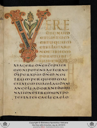 Sacramentaire Grégorien - seconde moitié du 9ème siècle